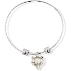 Fox Head Foxy Animal Nature Wildlife Charm Bangle
